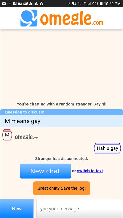 gay on omegle|Omegle.